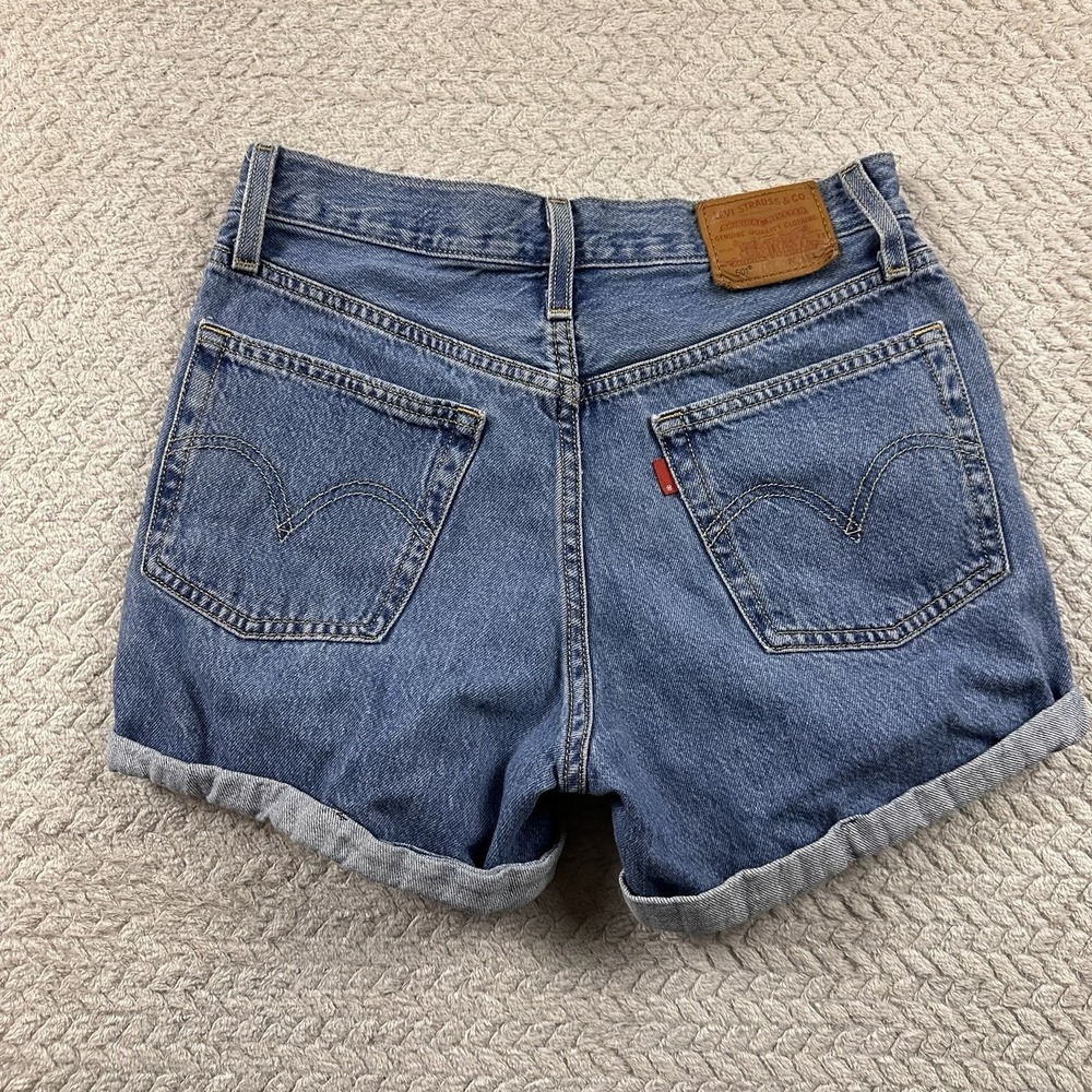 Levi's 501 xx Denim Shorts Women's 25 Button fly Daisy dukes Country western - Picture 2 of 10